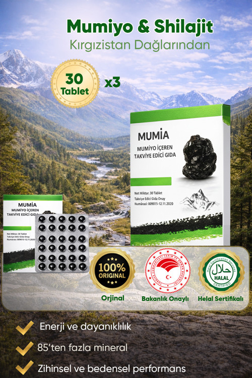 & Shilajit 30 Tablet X 3'lü Paket