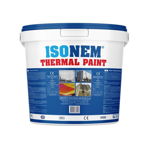 İsonem Thermal Paint Isı Yalıtım Boyası 18 Lt Antrasit Gri Ral 7016