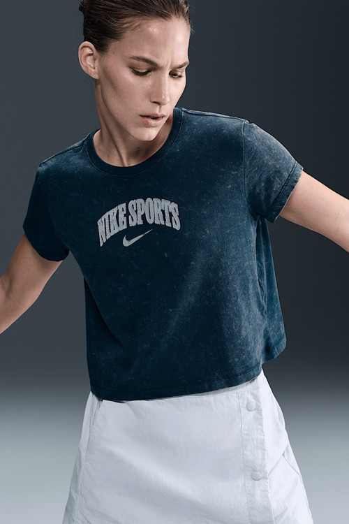 Short-Sleeve Womes T-Shirt Navy Kadın Tişört Lacivert