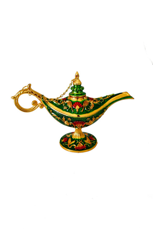 Dekoratif Alaaddin Sihirli Lambası - Vintage Tasarım, 13x8.5 cm