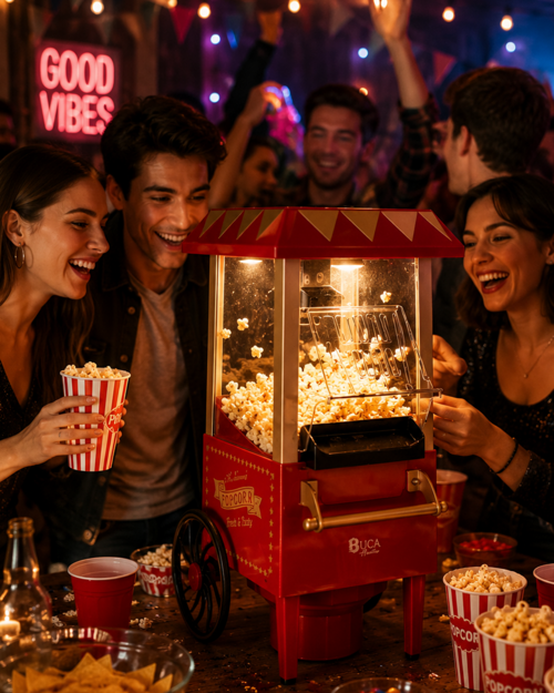 popüler Yağsız Popcorn Makinesi Hızlı Sıcak Hava Mısır Patlatıcı Ev Tipi Kullanım 2026