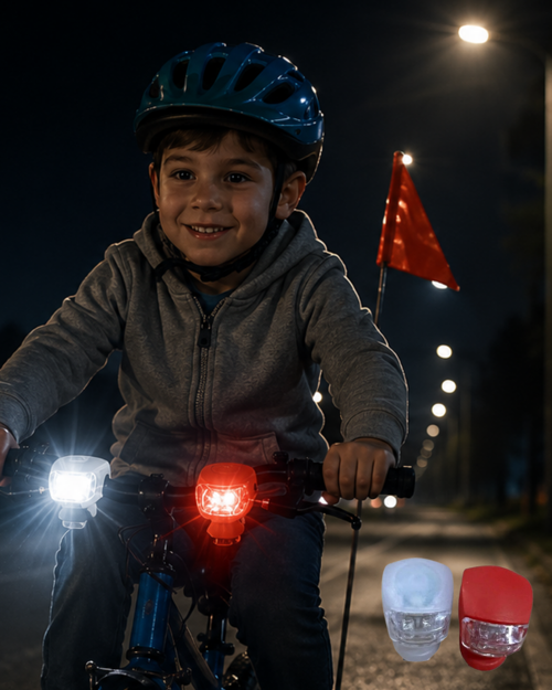 popüler Bisiklet Ön Arka Işık Seti Silikon Çakar LED Güvenlik Lambası 2026