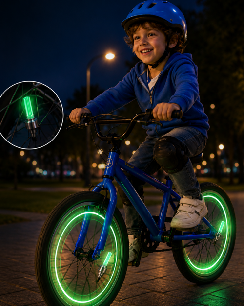 popüler Araç Sibop LED Işığı 2li Set Bisiklet Motosiklet Jant Lambası 2026