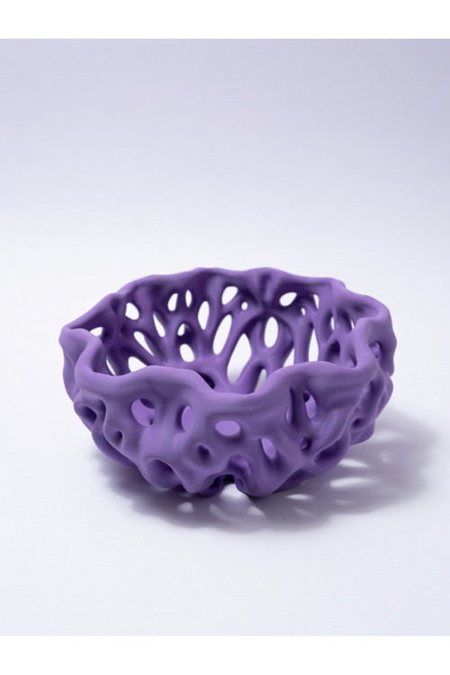 MYCRAFT3D Organik Delikli Dekoratif Kase Modern Şık Hafif Dayanıklı Ev Dekoru 20x9 cm