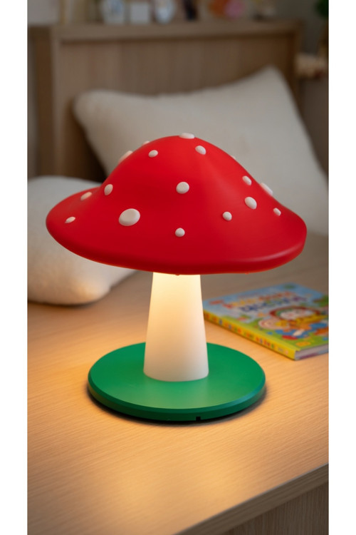 MYCRAFT3D Dekoratif Mantar Gece Lambası - 3D Tasarım Estetik Oda Dekoru - Hediyelik Masa Lambası Mood Light