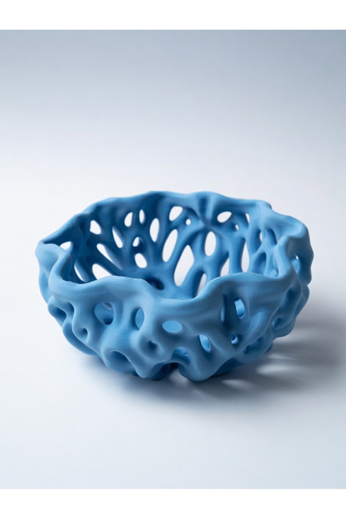 MYCRAFT3D Organik Delikli Dekoratif Kase Modern Şık Hafif Dayanıklı Ev Dekoru 20x9 cm