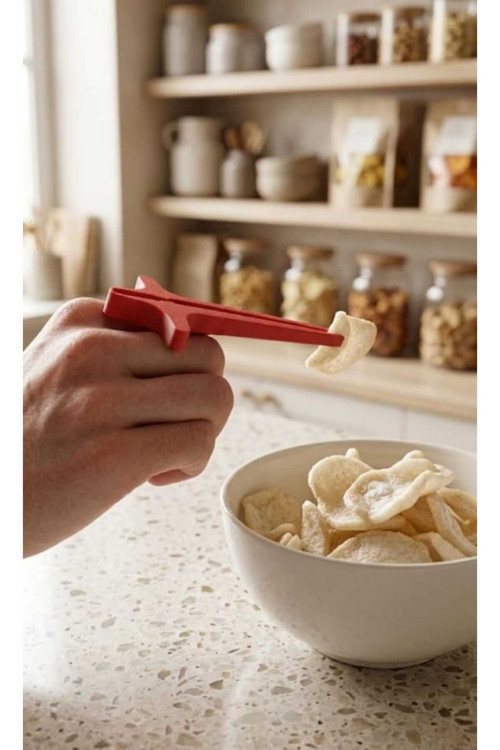 MYCRAFT3D 4'lü Parmak Arası Cips Tutucu Chopstick - Klavye Mouse Kirletmeyen Aparat