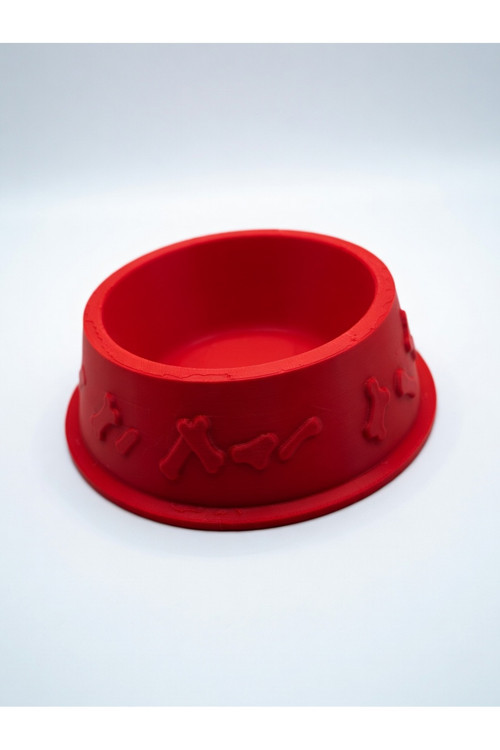 MYCRAFT3D Kemik Desenli Mama Kabı – 3D Baskı Kedi Köpek Mama ve Su Kabı 12cm