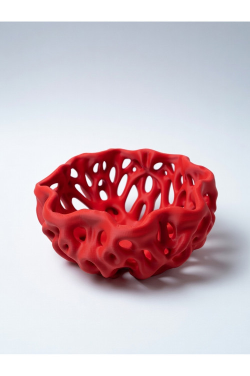 MYCRAFT3D Organik Delikli Dekoratif Kase Modern Şık Hafif Dayanıklı Ev Dekoru 20x9 cm