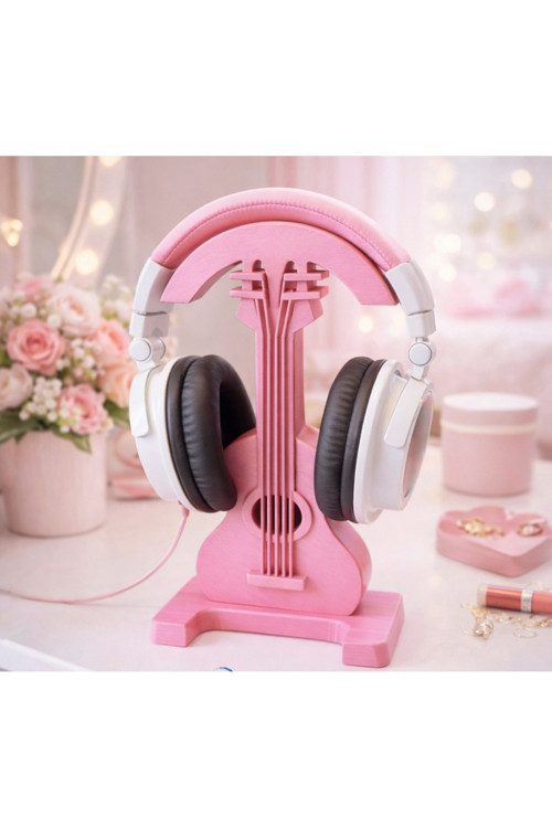 MYCRAFT3D Kulaklık Standı, Gitar Figürlü Kulaküstü Kulaklık Standı