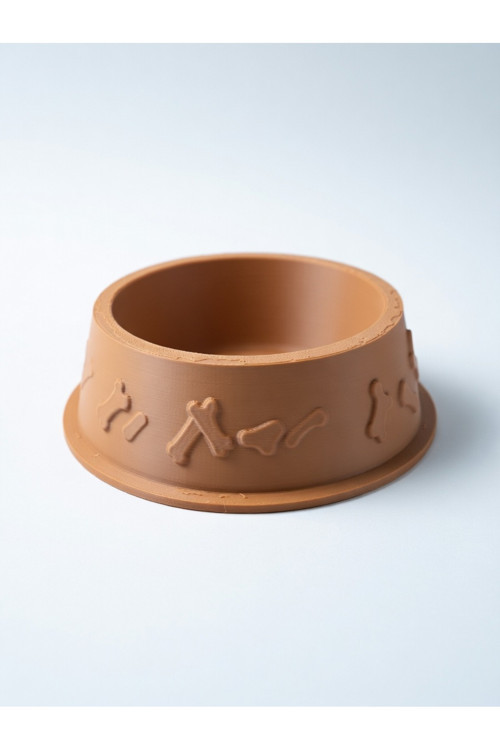 MYCRAFT3D Kemik Desenli Mama Kabı – 3D Baskı Kedi Köpek Mama ve Su Kabı 12cm