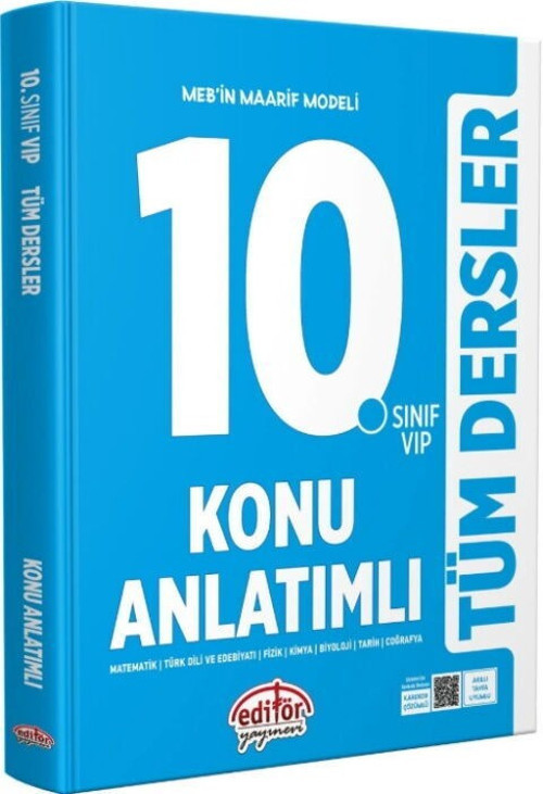 10. Sınıf VİP Tüm Dersler Konu Anlatımlı Editör Yayınları