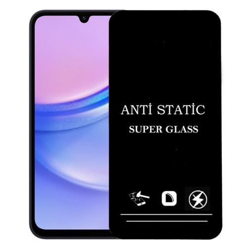 Samsung Galaxy A15 İle Uyumlu Anti Statik Ekran Koruyucu Toz Tutmayan Kırılmaz Cam