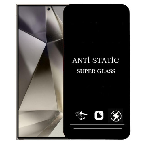 Samsung Galaxy S24 Ultra İle Uyumlu Anti Statik Ekran Koruyucu Toz Tutmayan Kırılmaz Cam