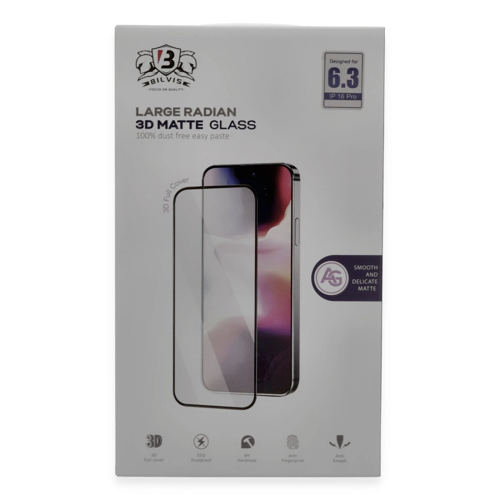 Apple İphone 16 Pro Bilvis 3d Mat Cam Ekran Koruyucu