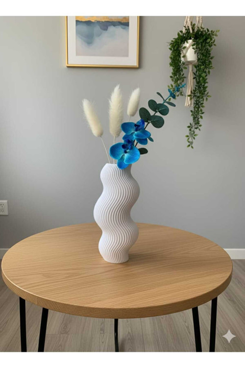 İSKANDİNAV TARZ SALON/OTURMA ODASI PLA PLASTİK DEKORATİF MODERN VAZO