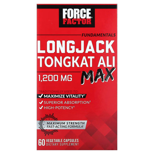 Fundamentals LongJack Tongkat Ali Max Male Stamina and Vitality 1200 mg 60 Vegetable