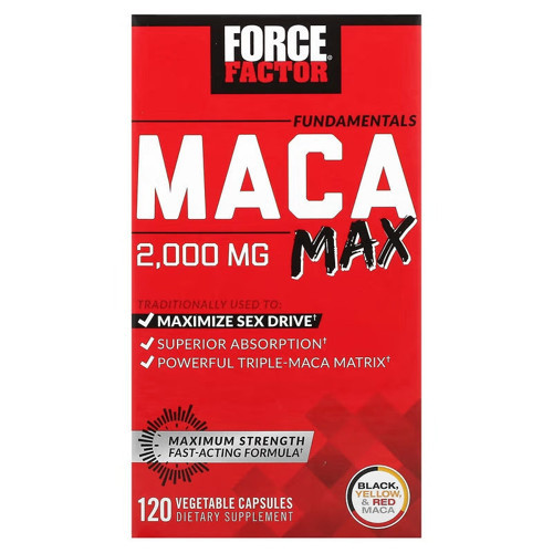 Maca Max Maximize Performance Black Maca Red Maca & Yellow Maca 2000mg 120 Caps