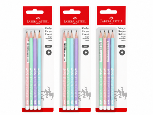 Faber-Castell Şövalye Kurşun Kalem Seti Pastel HB 12 Adet