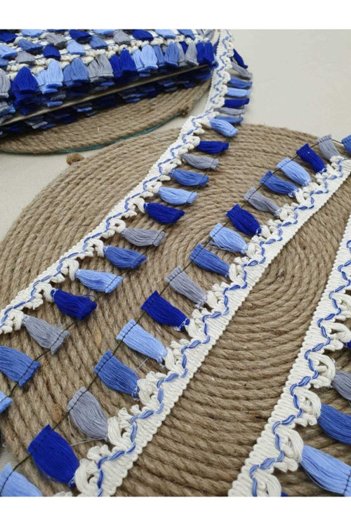 Renkli Saçak Püskül 5 Metre