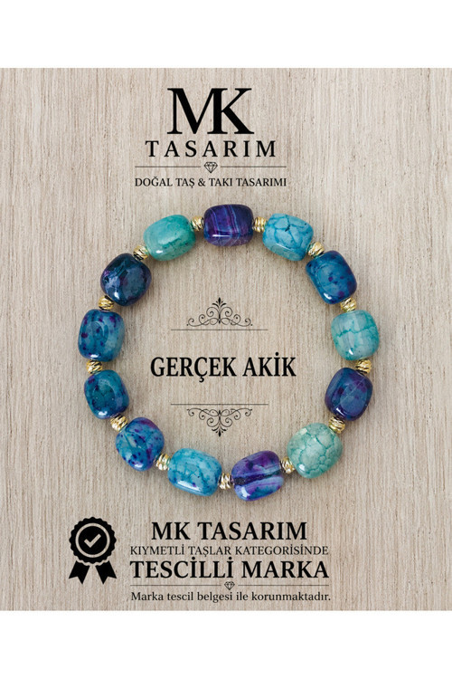 GERÇEK AKİK TAŞI BİLEKLİK MK.7000.821- RAHATLIK-DİNGİNLİK-ENERJİ- STRES BİLEKLİĞİ