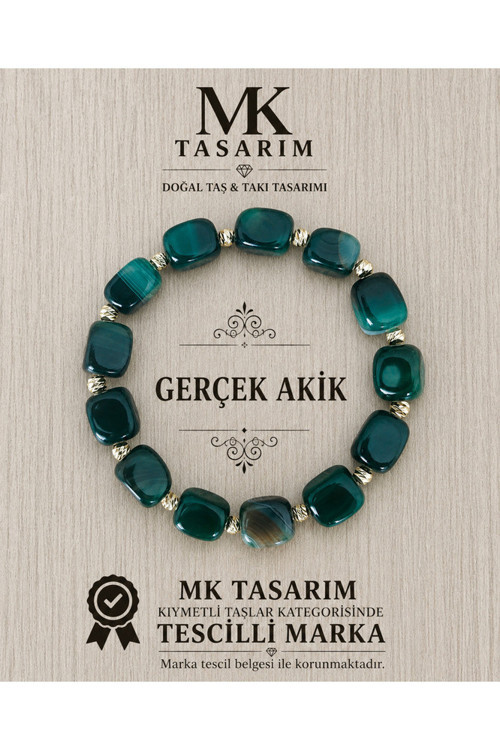 GERÇEK AKİK TAŞI BİLEKLİK MK.7000.820- RAHATLIK-DİNGİNLİK-ENERJİ- STRES BİLEKLİĞİ