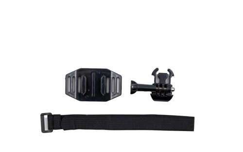 BRIVIGA GoPro Kask Montajı (Velcro Kayışlı, Siyah) Aksiyon Kamera Kask Alt Çene Bağlantı Aparatı