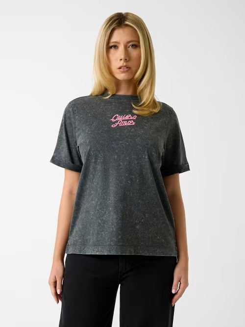 Jersey Oversize Fit Kadın T-Shirt W6GI16K3036