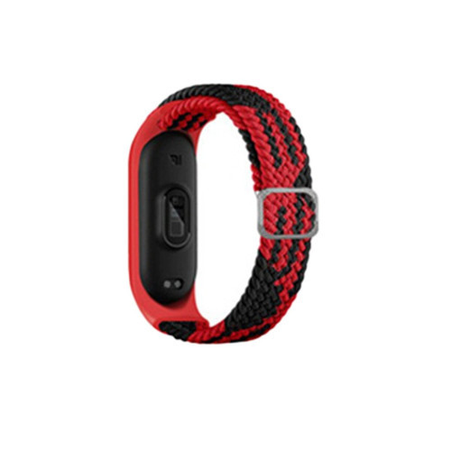 Xiaomi Mi Band 6 Kordon (saat Değildir) - Kırmızı-siyah