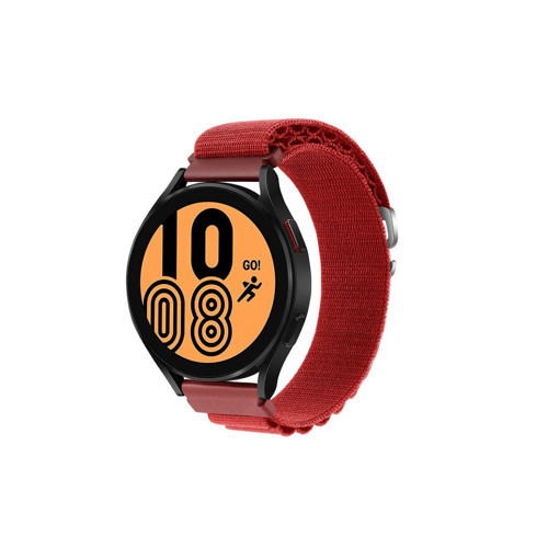 Watch 22mm Kr410 Kumaş Kordon (saat Değildir) - Kırmızı