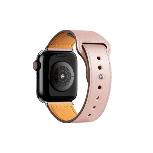 Apple Watch 42mm Kr415 Luaz Deri Kordon (saat Değildir) - Pembe