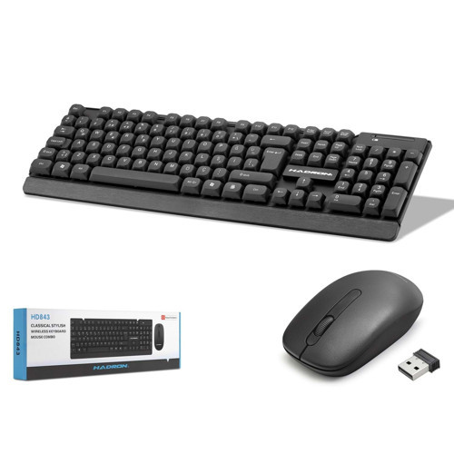 Hd843 Kablosuz Klavye Ve Mouse Seti - Siyah