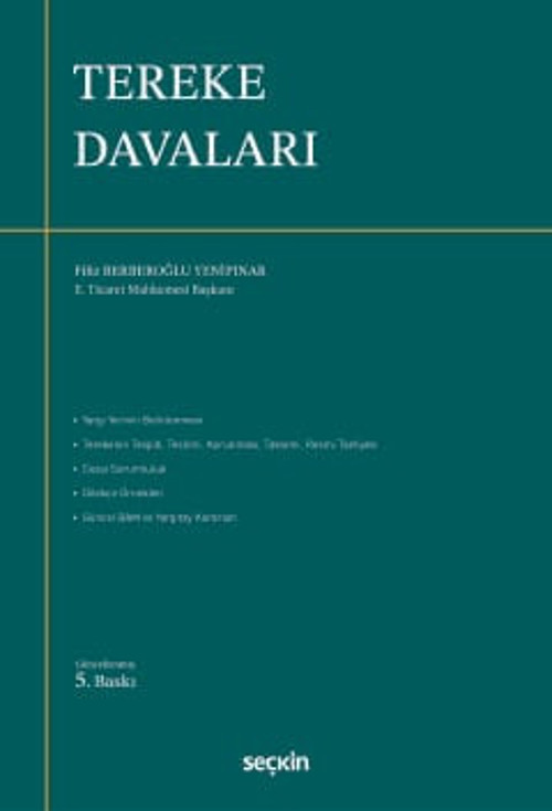 Tereke Davaları Filiz Berberoğlu Yenipınar 5. Baskı, Mayıs 2026
