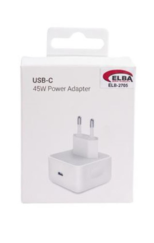 Elb-2705 45W Beyaz Usb-C Ev Şarj Kafa