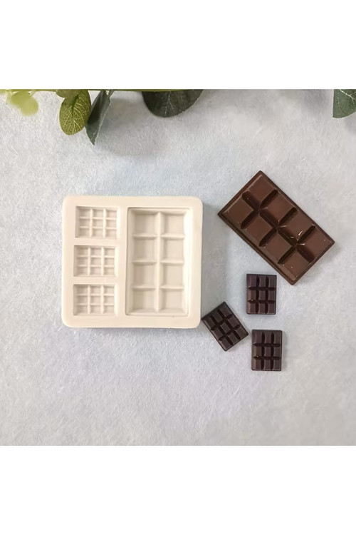 Mini Çikolata Mum Sabun & Kokulutaş Silikon Kalıp