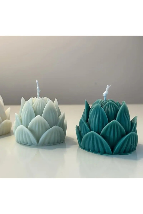 Lotus Çiçeği Silikon Mum & Kokulu Taş Kalıbı