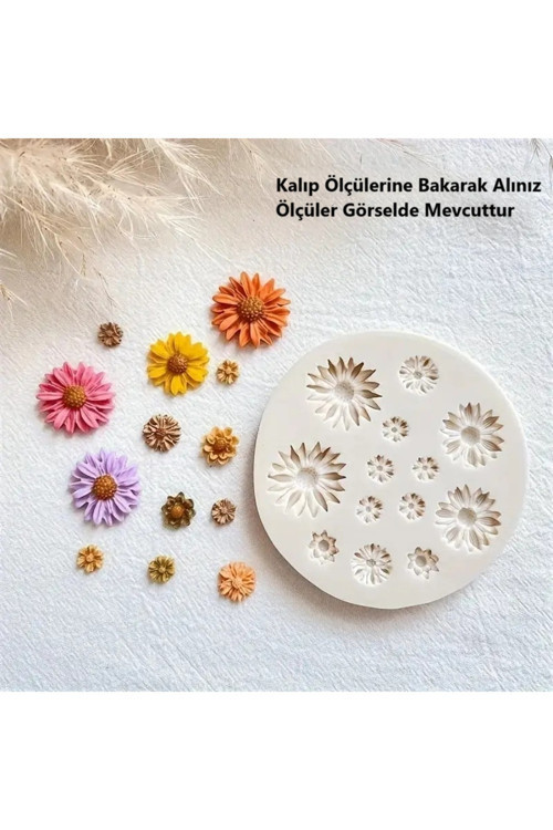 Küçük Papatya Çiçekleri İle Silikon Kalıp