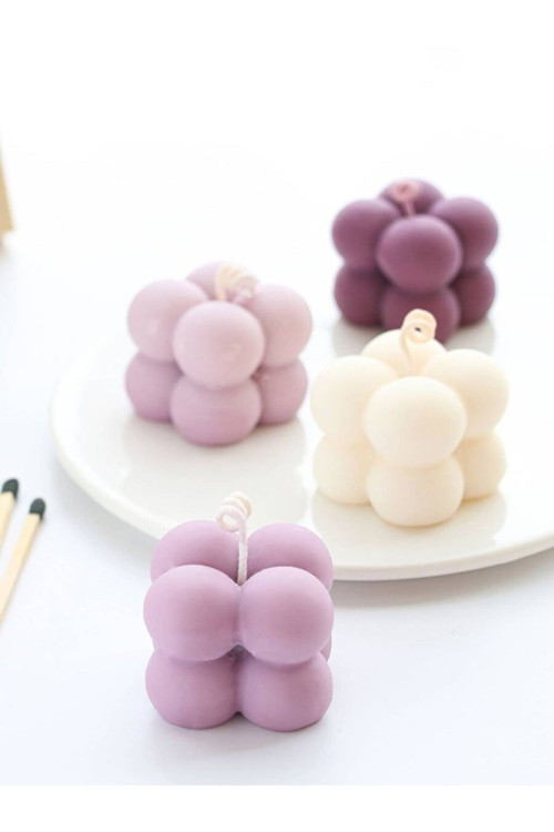 Küçük Bubble Silikon Mum Kalıbı
