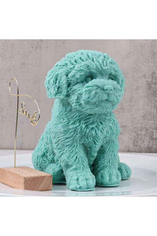 Büyük Teddy Köpek Mum Silikon Kalıp