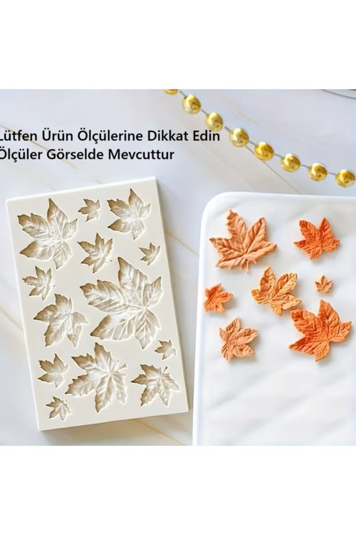 Minik Çınar Yaprakları Silikon Kalıp