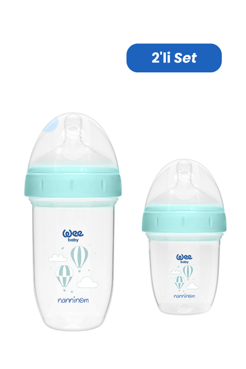 Nanninom Antikolik Geniş Ağızlı Biberon 150 ml ve 250 ml Biberon Seti