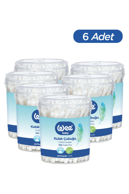 100'lü Bebek Kulak Çubuğu (100x6 600 Adet)