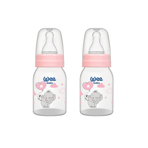 Klasik Pp Biberon 125 ml - Pembe (2'li Set)