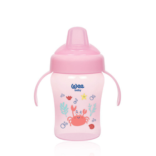 Colorful Akıtmaz Kulplu Antikolik Bardak 240 ml - PEMBE