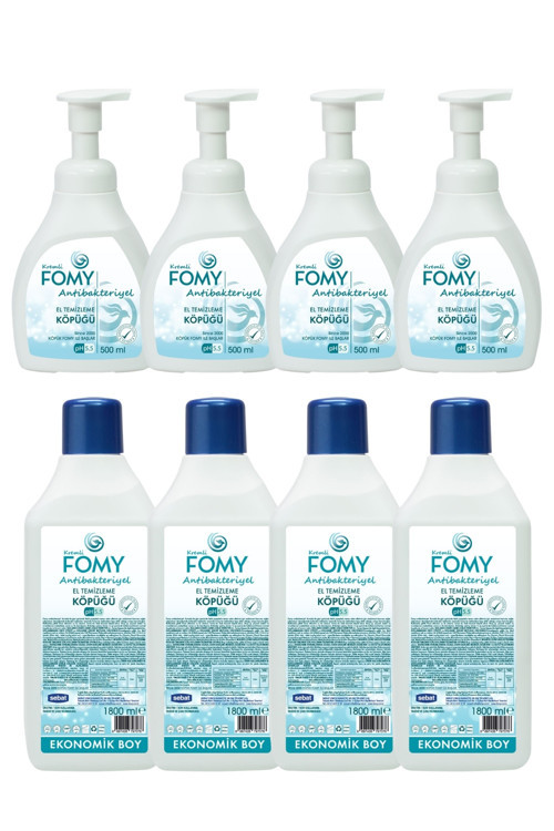 1800 ml Antibakteriyel Köpük Sabun 4 Adet + 500 ml Köpük Sabun