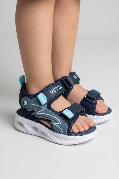 Papuçcity Vetta Erkek Çocuk İlk Adım Bebe Sandalet Ayakkabı