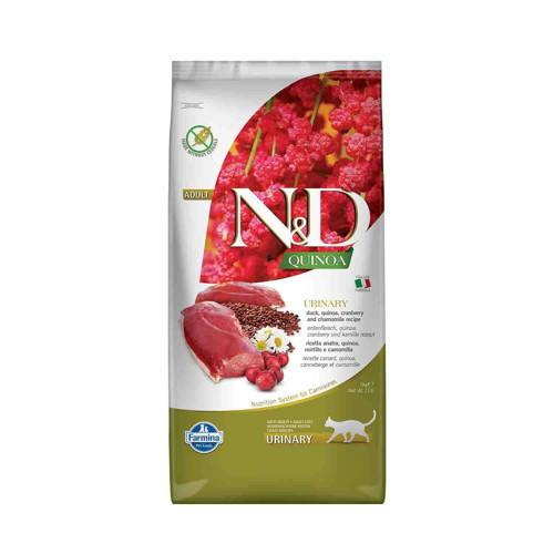 Quinoa Urinary Ördek Quinoa Aromalı İdrar Yolları Destekleyici Yetişkin Kedi Maması 5 kg