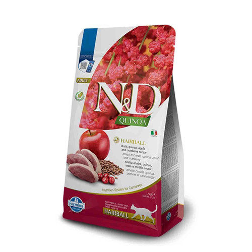 Quinoa Tahılsız Tüy Yumağı Önleyici Yetişkin Kedi Maması 1,5kg