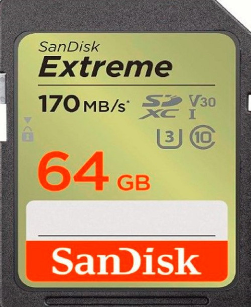 Extreme 64GB 170MB/s SD UHS-I 4K UHD Hafıza Kartı