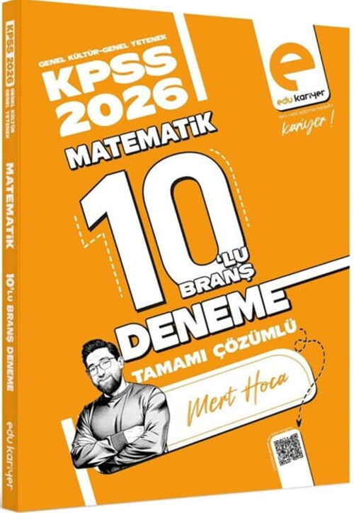Mert Hoca 2026 KPSS Matematik 10 lu Branş Deneme Edu Kariyer